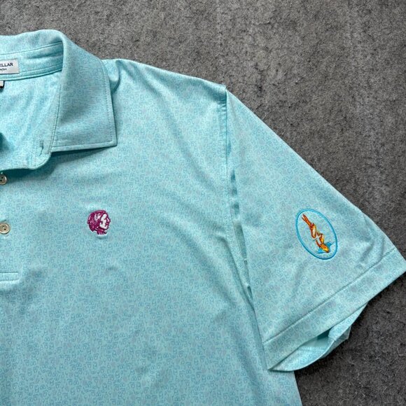 Peter Millar Light Turquoise Polo Shirt - Picture 3 of 13